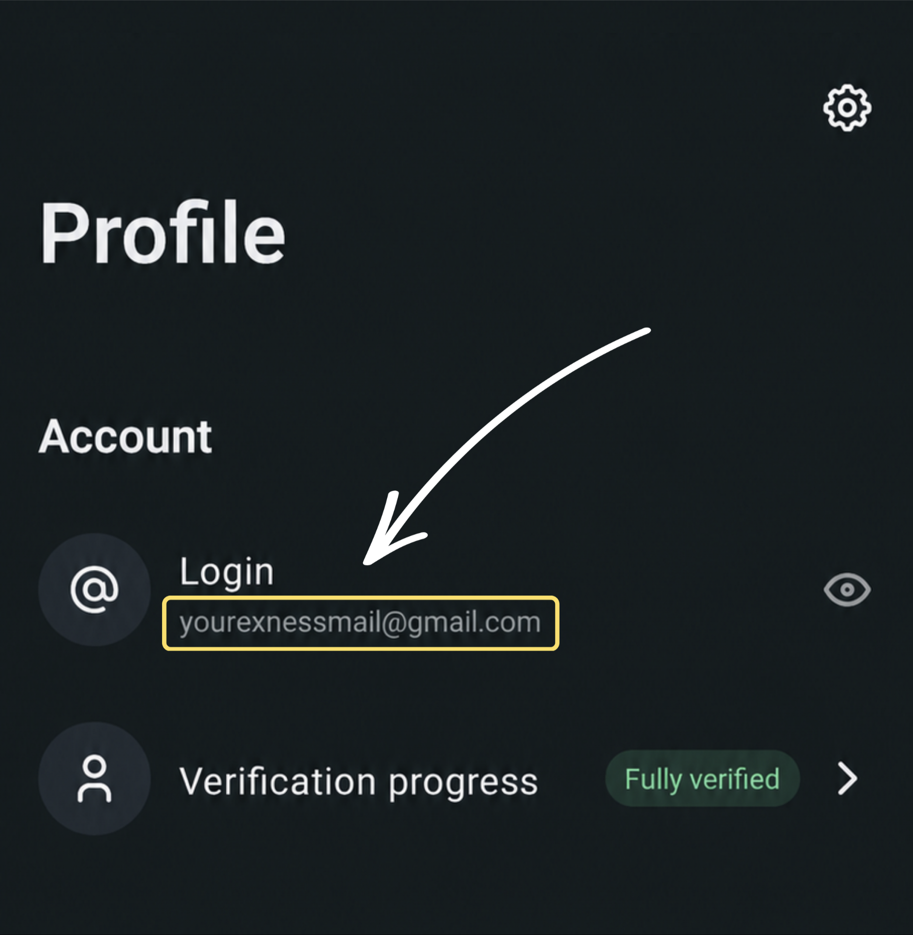 Exness Profile Verification and Login Email