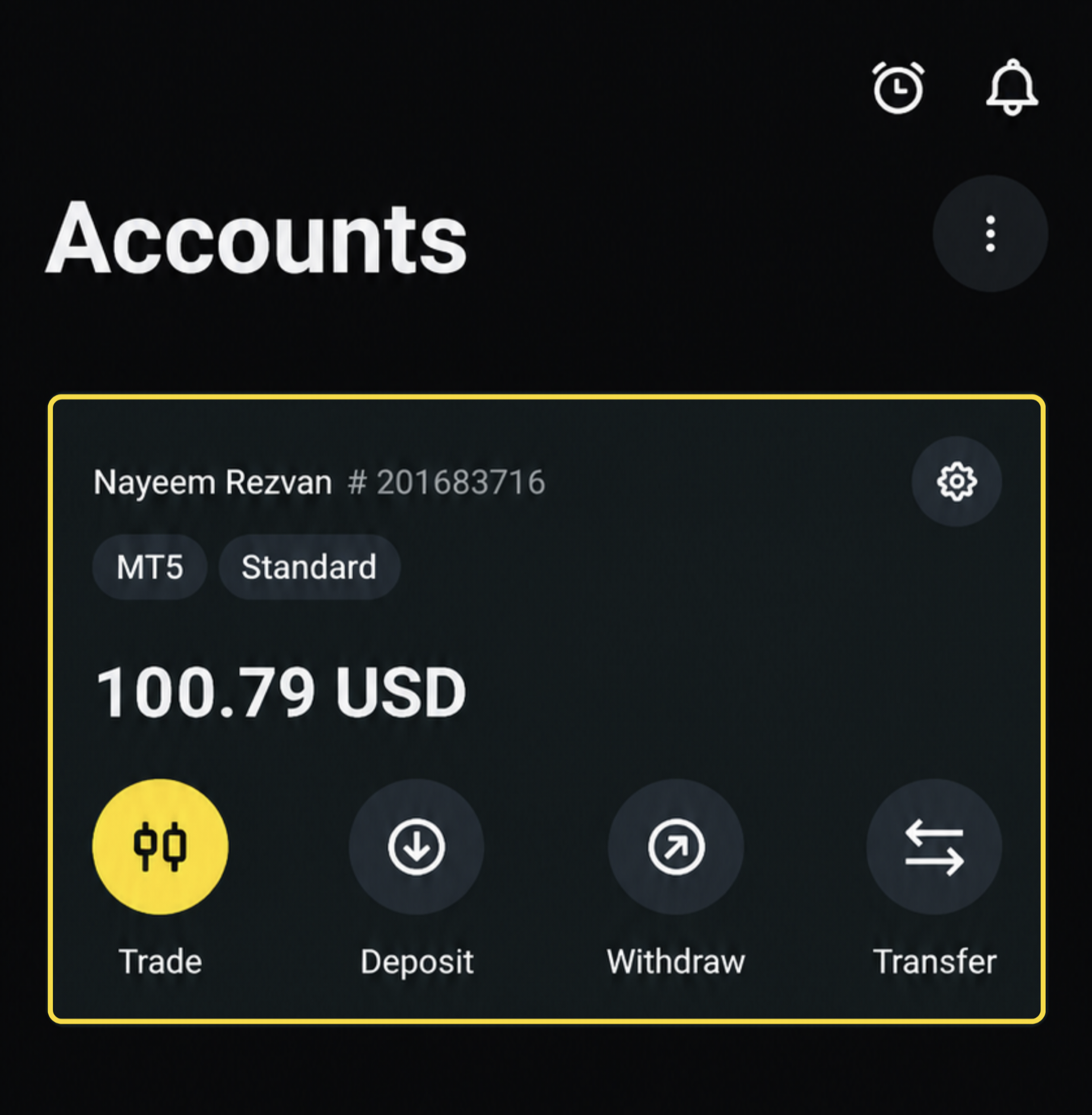 Exness Minimum Deposit 100 USD